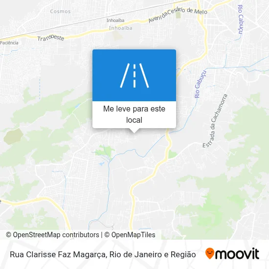 Rua Clarisse Faz Magarça mapa