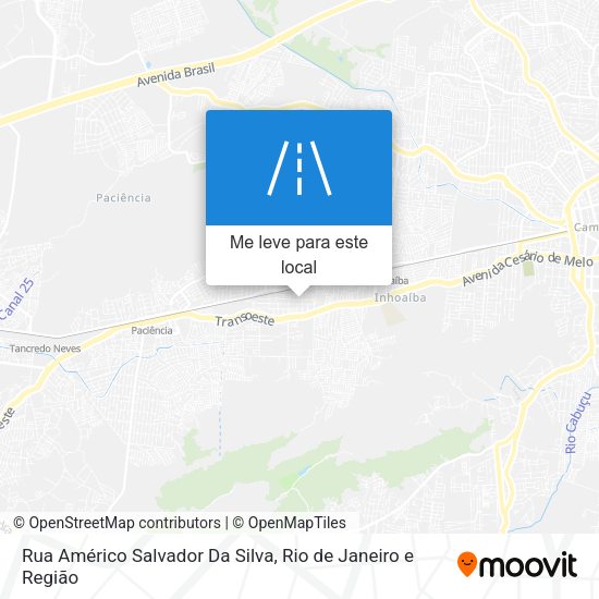Rua Américo Salvador Da Silva mapa