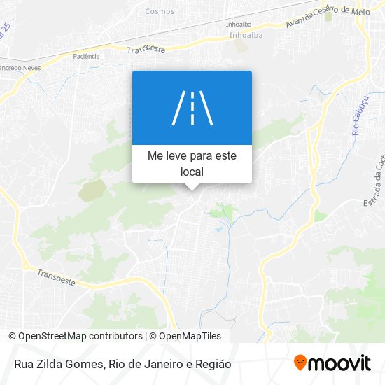 Rua Zilda Gomes mapa