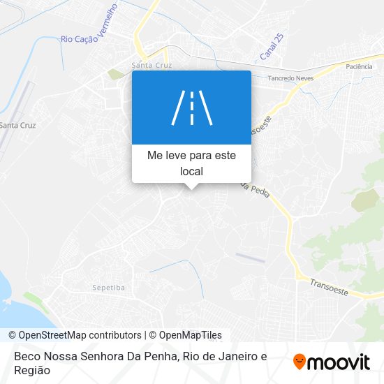 Beco Nossa Senhora Da Penha mapa