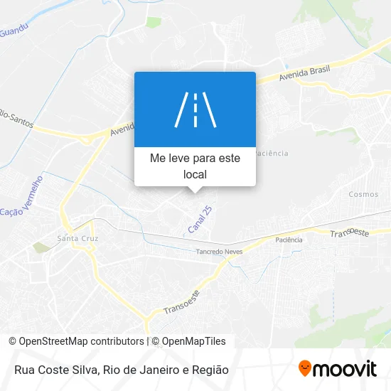 Rua Coste Silva mapa