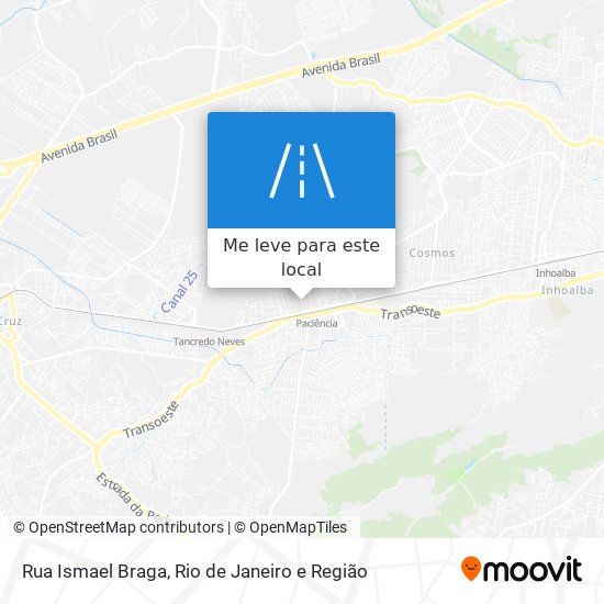 Rua Ismael Braga mapa