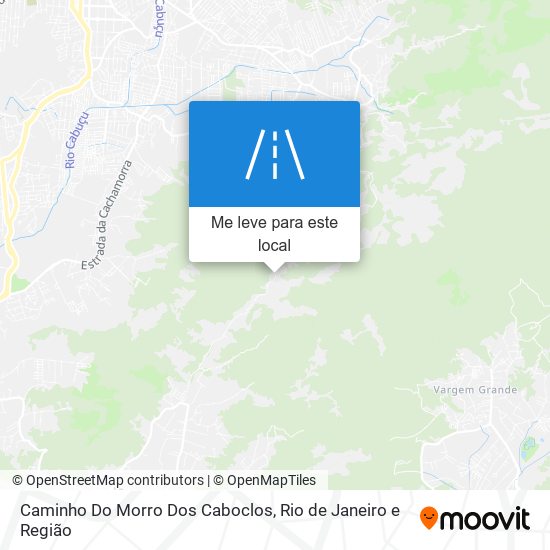 Caminho Do Morro Dos Caboclos mapa