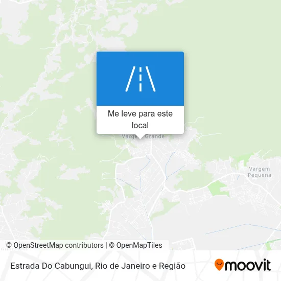 Estrada Do Cabungui mapa