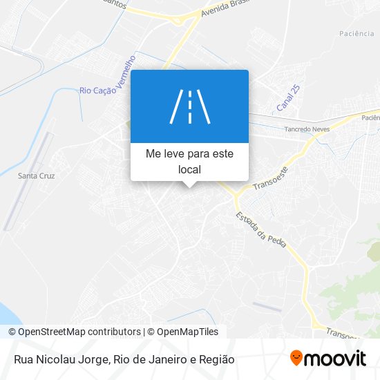 Rua Nicolau Jorge mapa