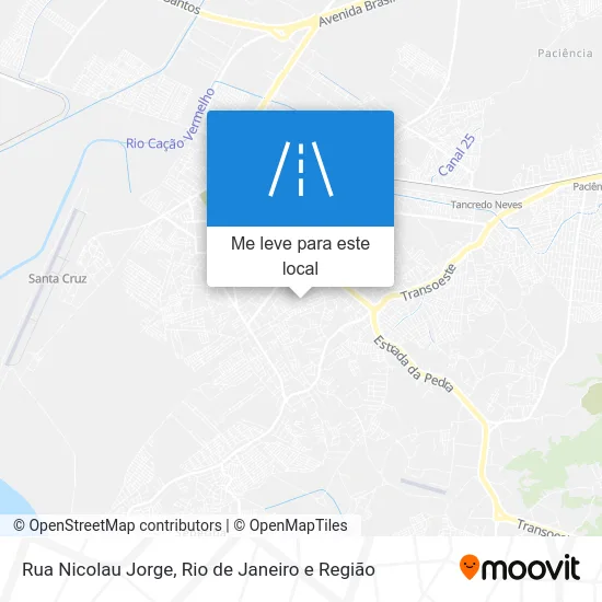 Rua Nicolau Jorge mapa