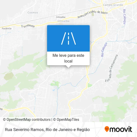 Rua Severino Ramos mapa