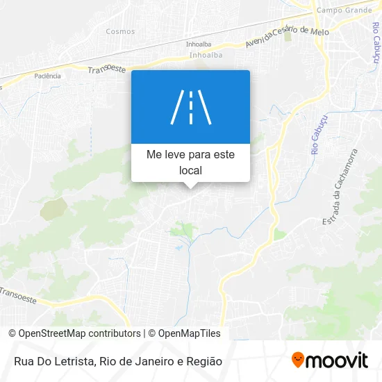 Rua Do Letrista mapa