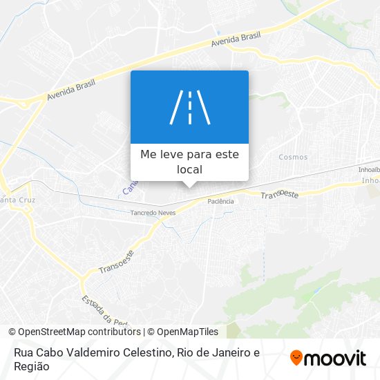 Rua Cabo Valdemiro Celestino mapa