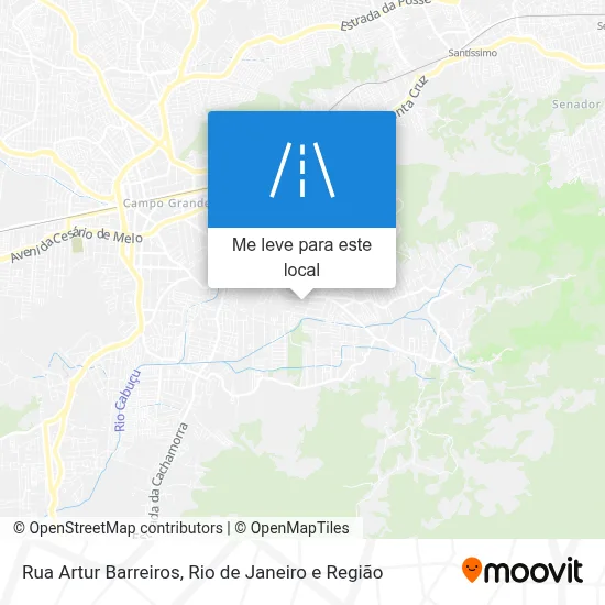 Rua Artur Barreiros mapa