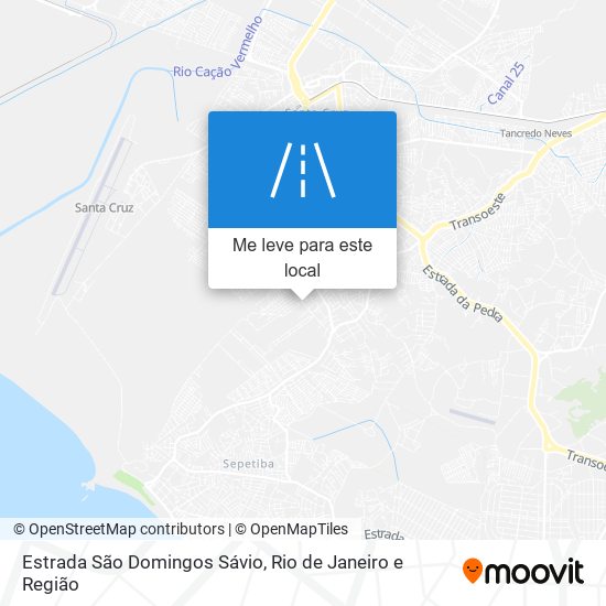 Estrada São Domingos Sávio mapa