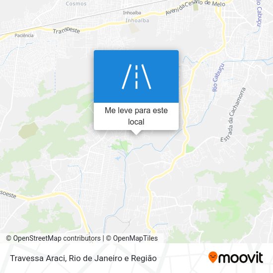 Travessa Araci mapa