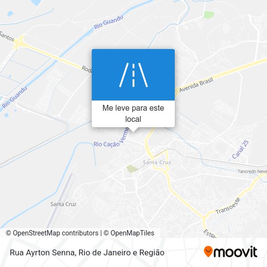 Rua Ayrton Senna mapa