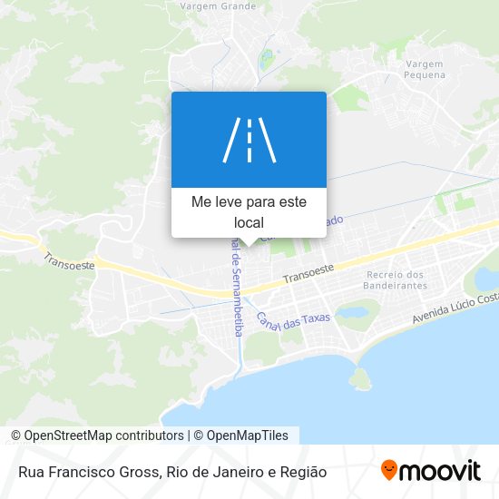 Rua Francisco Gross mapa