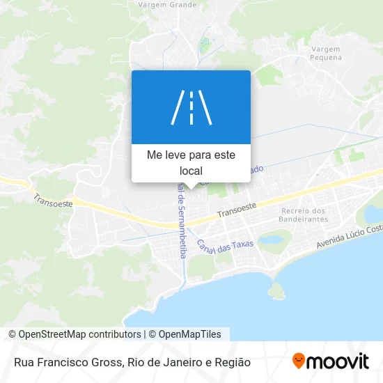 Rua Francisco Gross mapa