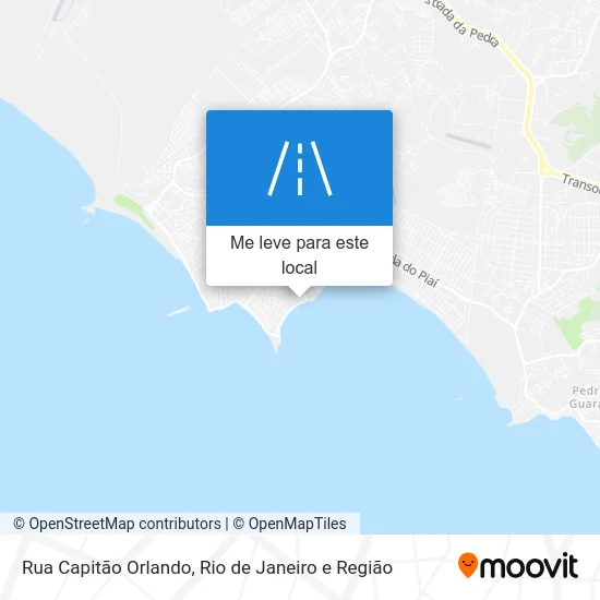 Rua Capitão Orlando mapa