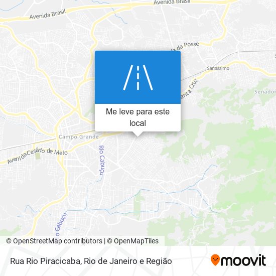 Rua Rio Piracicaba mapa