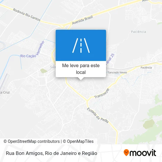 Rua Bon Amigos mapa