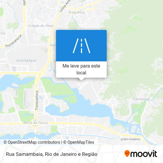 Rua Samambaia mapa