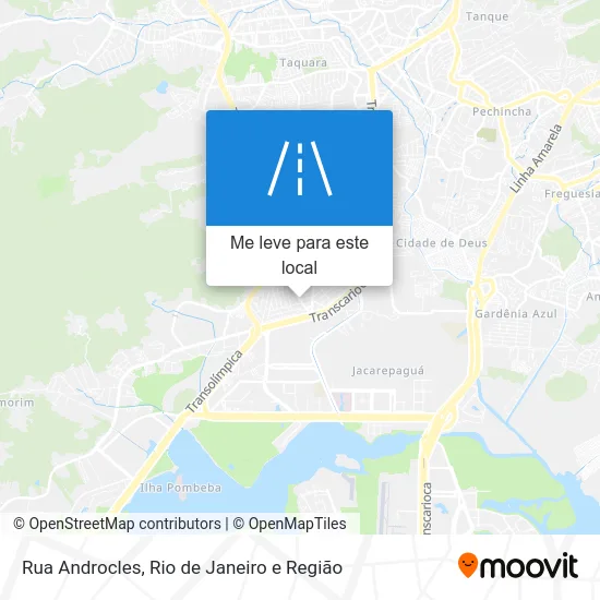 Rua Androcles mapa