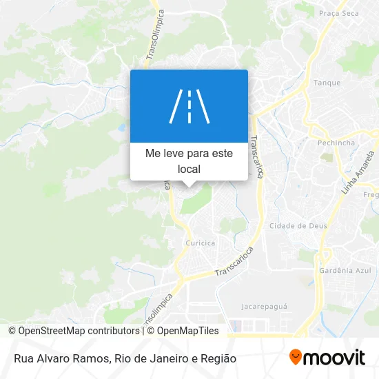 Rua Alvaro Ramos mapa