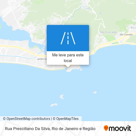 Rua Presciliano Da Silva mapa