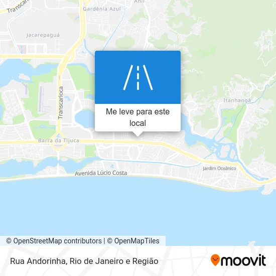 Rua Andorinha mapa