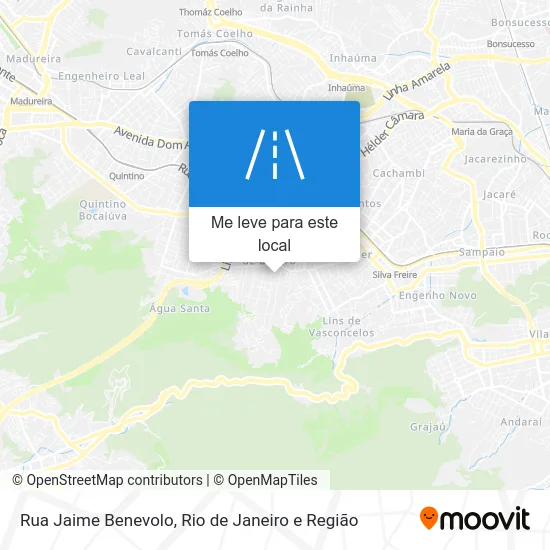 Rua Jaime Benevolo mapa
