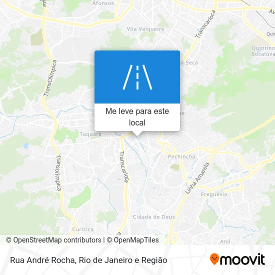Rua André Rocha mapa