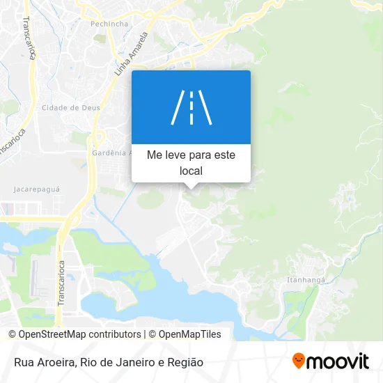 Rua Aroeira mapa