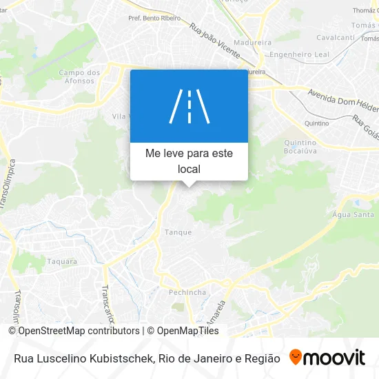 Rua Luscelino Kubistschek mapa
