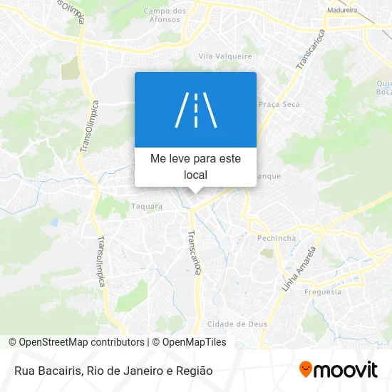 Rua Bacairis mapa