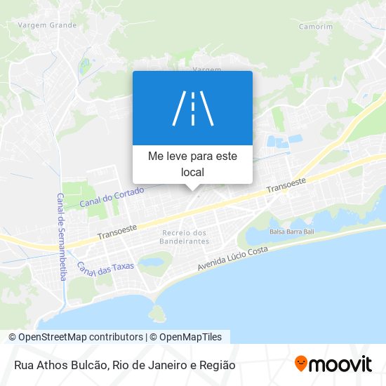 Rua Athos Bulcão mapa