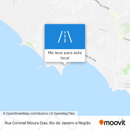 Rua Coronel Moura Dias mapa