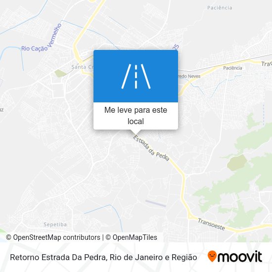 Retorno Estrada Da Pedra mapa