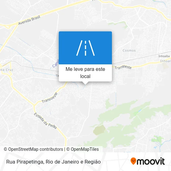 Rua Pirapetinga mapa