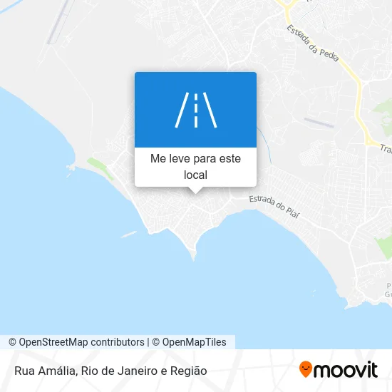 Rua Amália mapa