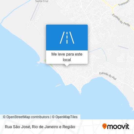 Rua São José mapa