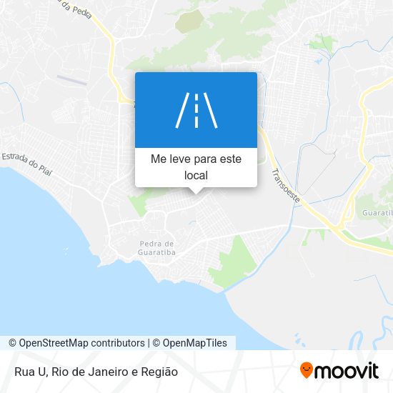 Rua U mapa