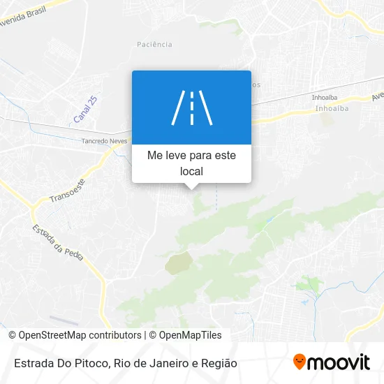 Estrada Do Pitoco mapa