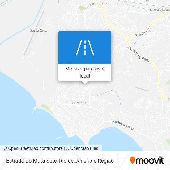 Estrada Do Mata Sete mapa