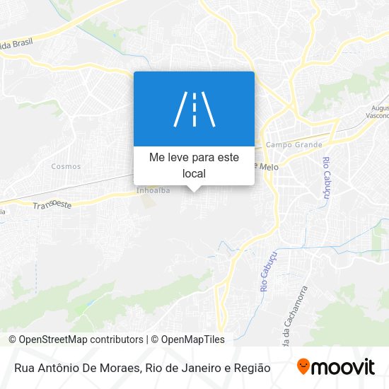 Rua Antônio De Moraes mapa