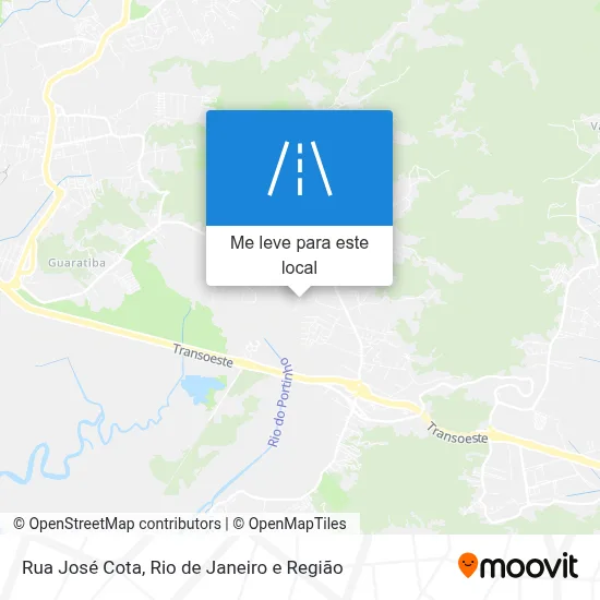 Rua José Cota mapa