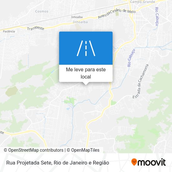 Rua Projetada Sete mapa