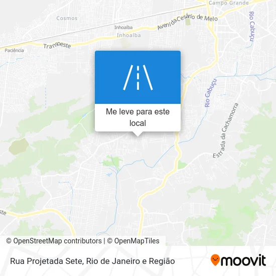 Rua Projetada Sete mapa