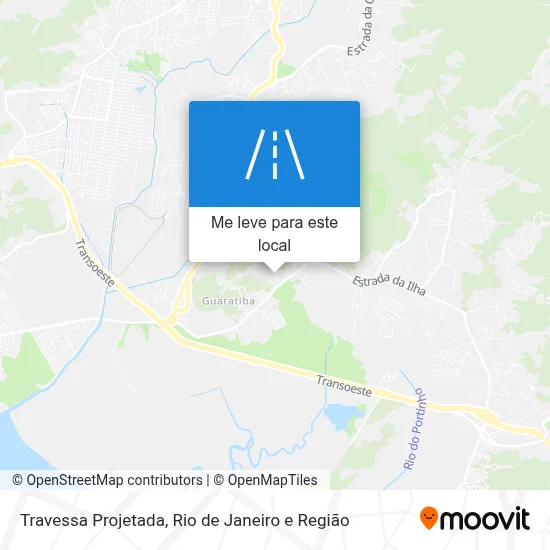 Travessa Projetada mapa