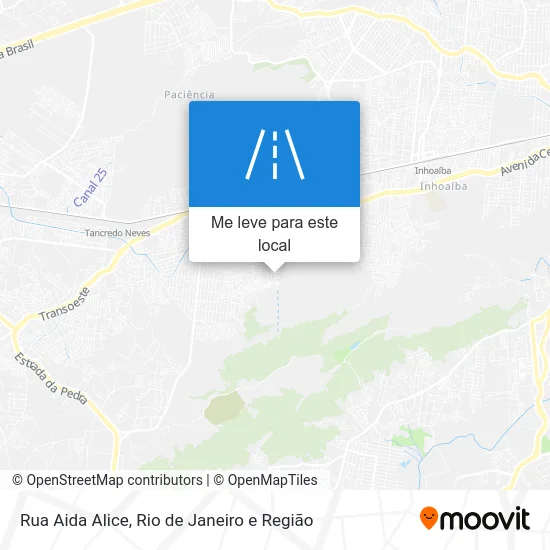 Rua Aida Alice mapa