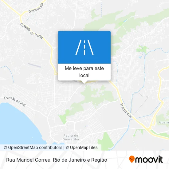 Rua Manoel Correa mapa
