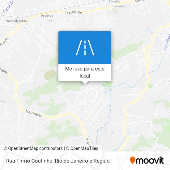 Rua Firmo Coutinho mapa