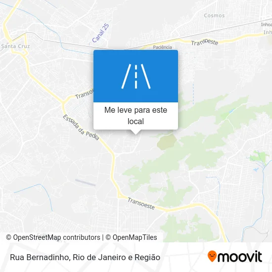 Rua Bernadinho mapa